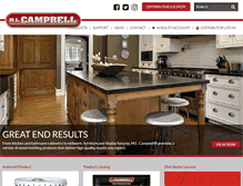 Tablet Screenshot of mlcampbell.com